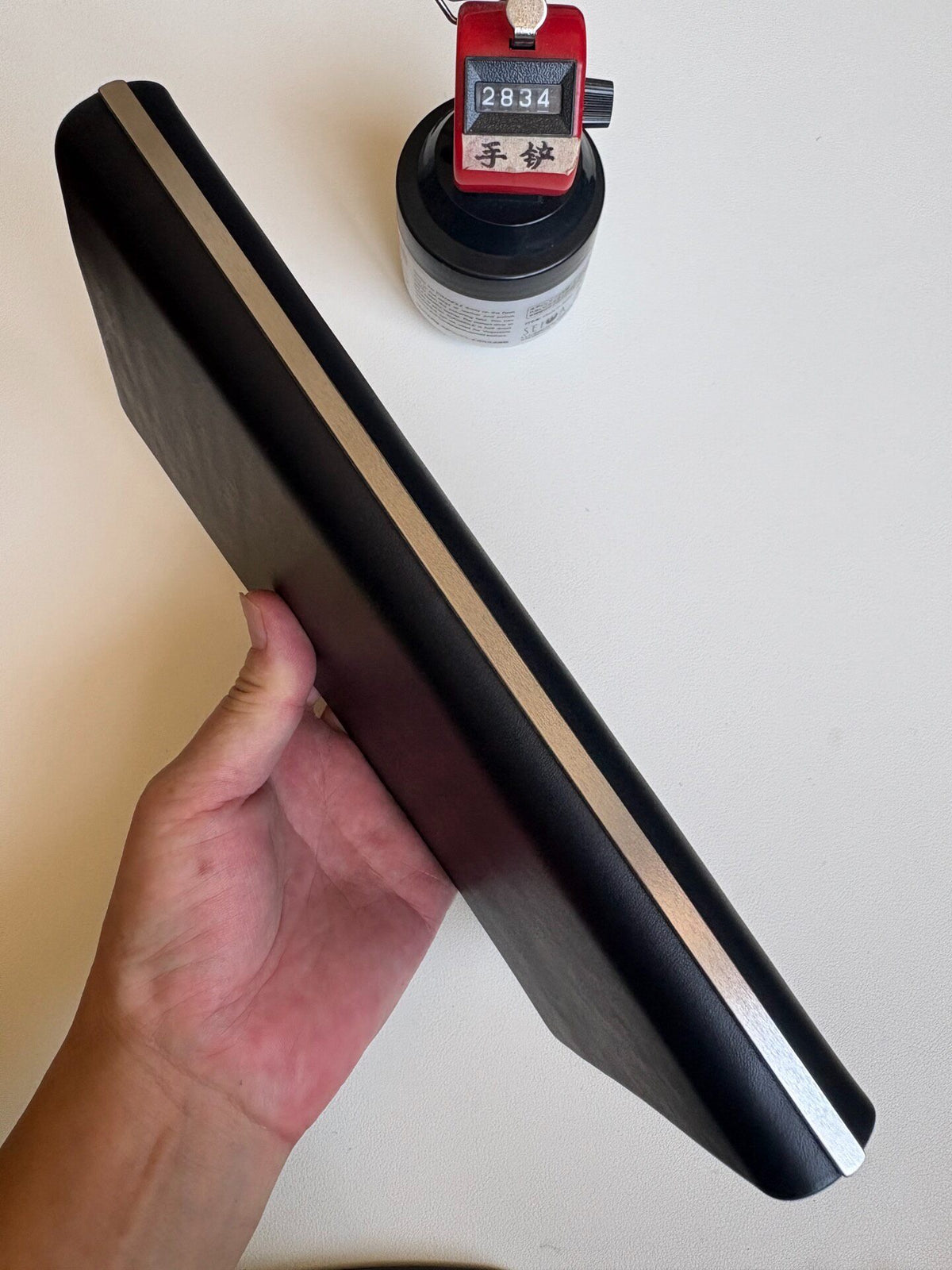 Black A5S-15 Ring Binder Buttero Leather