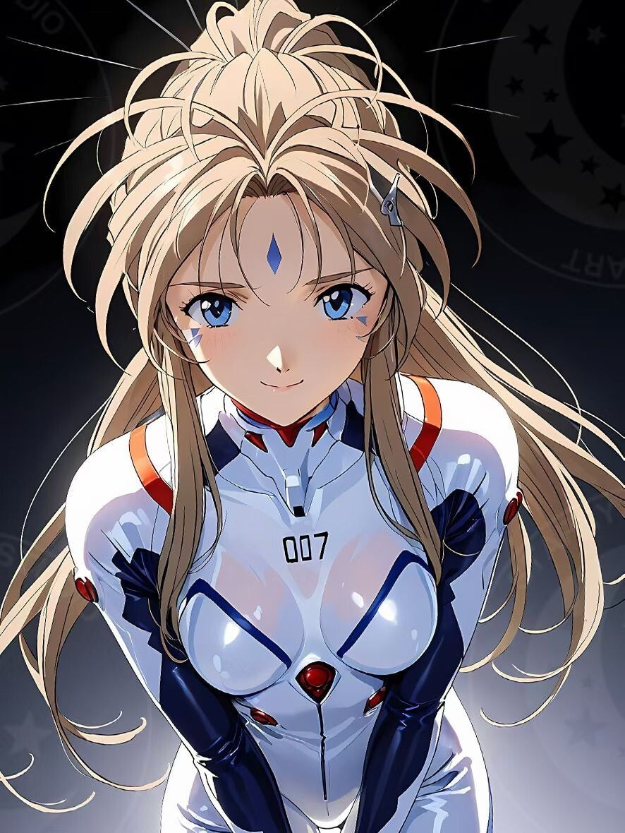 Belldandy Plugsuit Framed Art Print