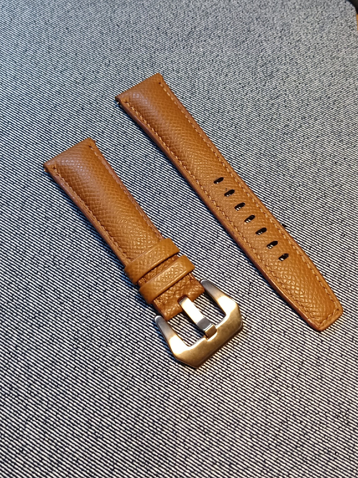 Epsom Leather Watch Strap 22mm to 18mm
