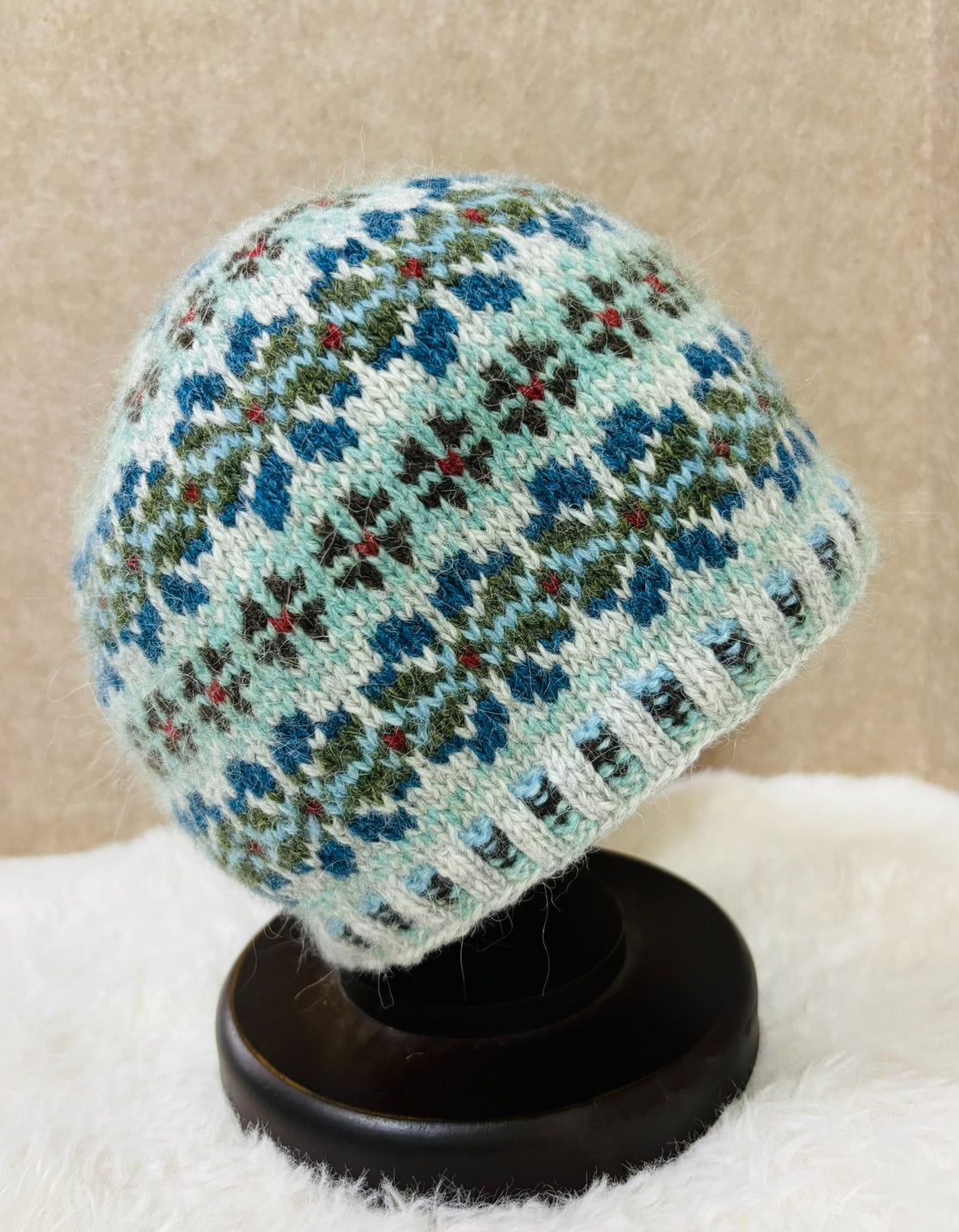 Shetland Jacquard Wool Hat