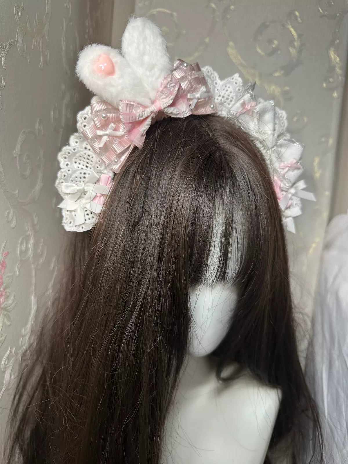 Black Plastic Bunny Decorative Headband
