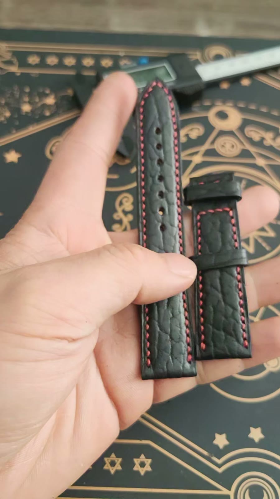 Handcrafted Seal Skin Leather Watch Strap