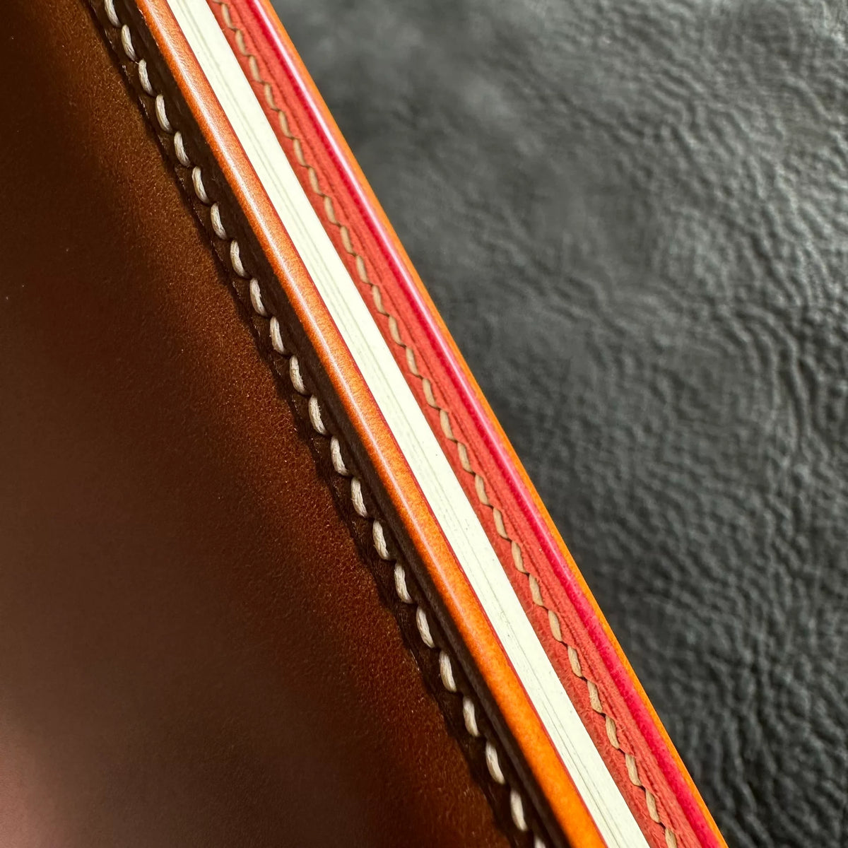 A7 Cordovan Leather Six Ring Binder