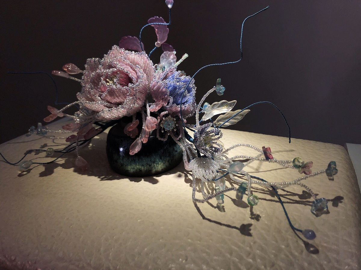 Beaded Hanfu Hair Accessory Flower