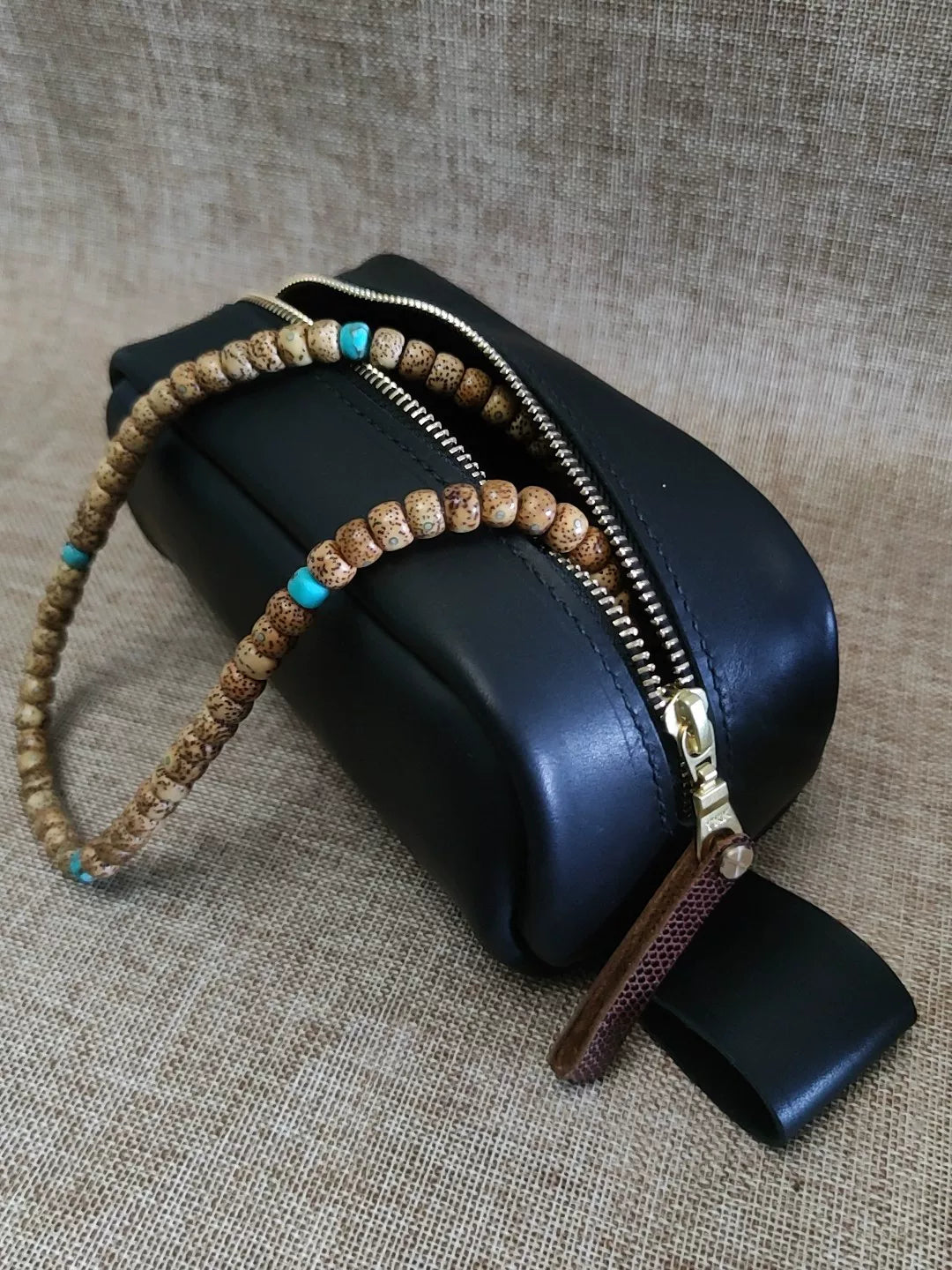 Pojo de Couro Clutch e Bolsa de Ferramentas Artesanal