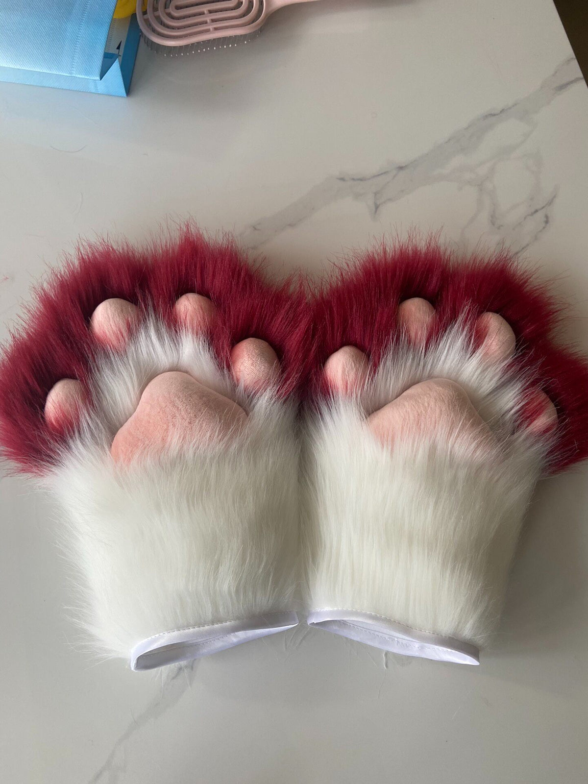 Animal Paw Gloves Plush Fur
