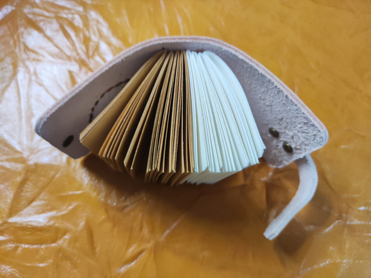 Handmade Cowhide Journal with Butterfly Design