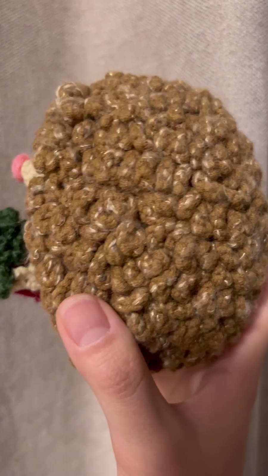 Handgefertigtes gehäkeltes Igel-Plüschtier