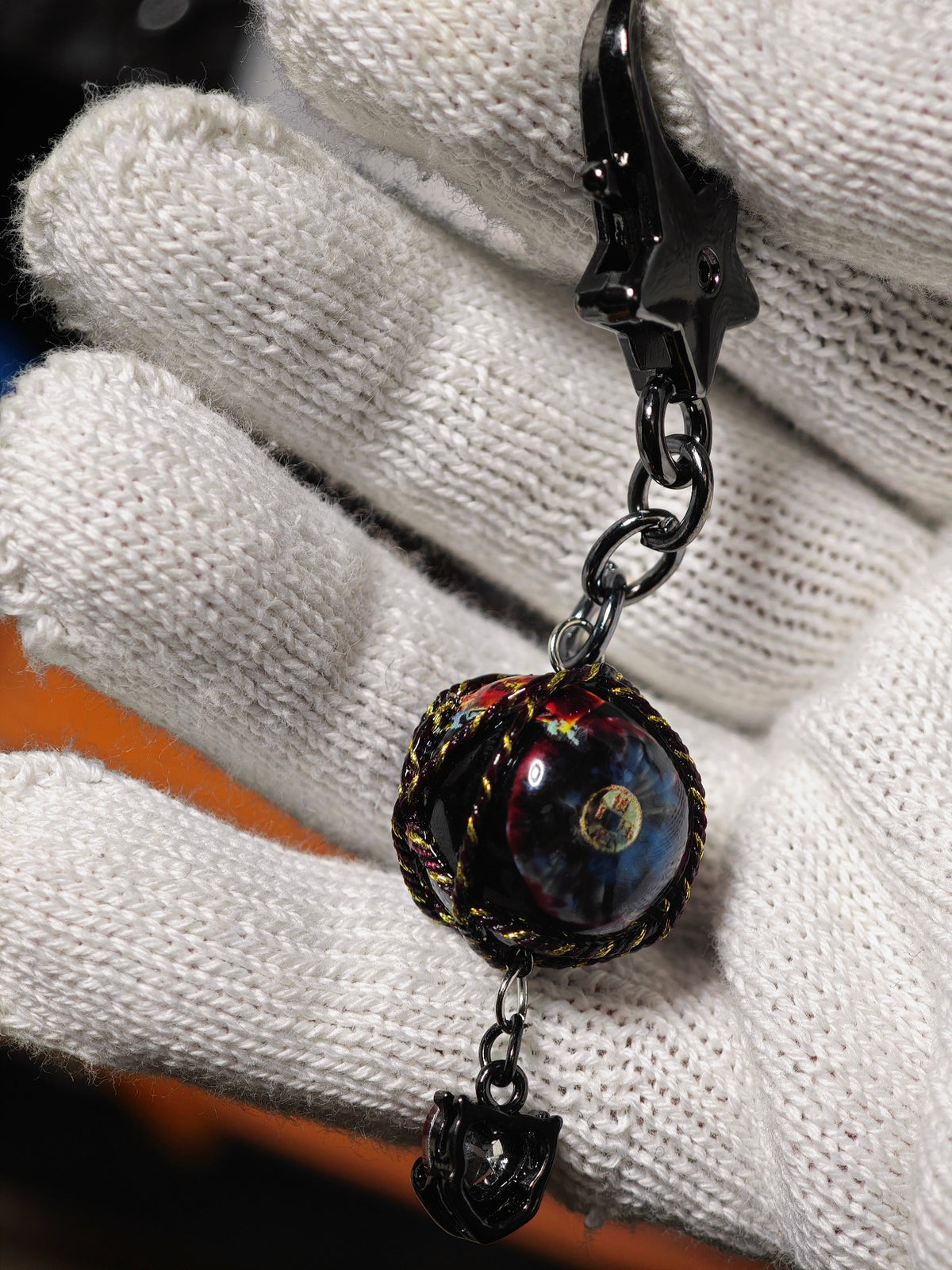 Daoist Horror Eye Pendant Resin Bead