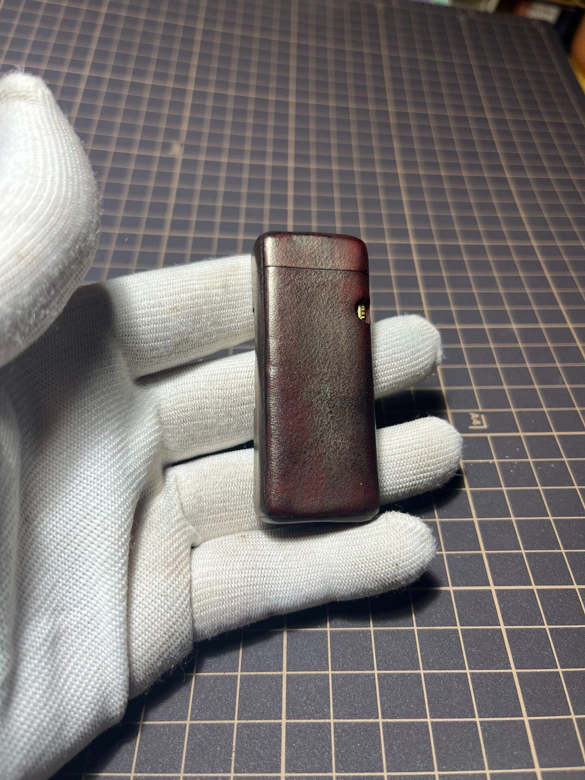 Dunhill Lighter Leather Sleeve Mahogany