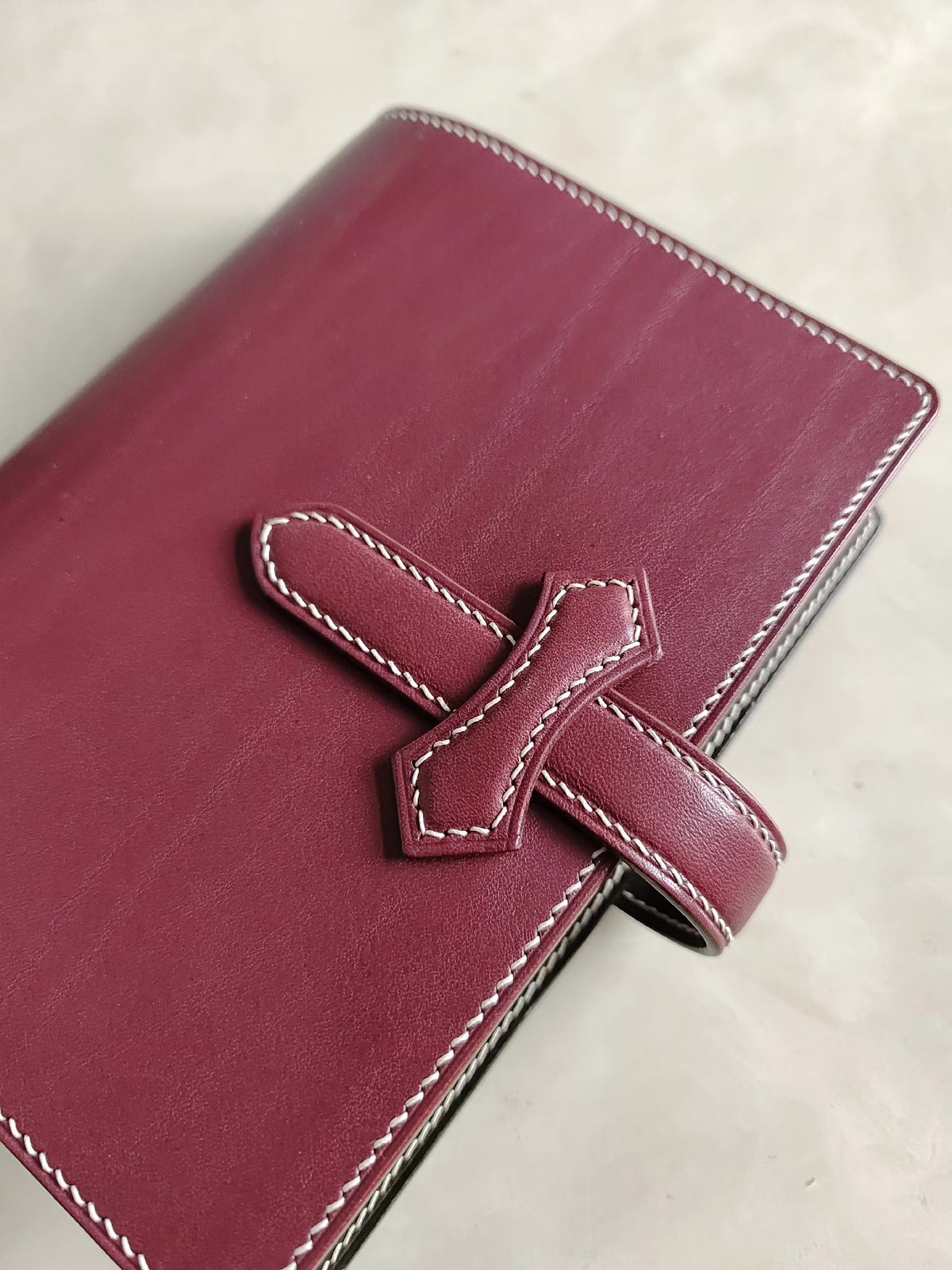 A6 Leather Loose Leaf Notebook Hand Stitched