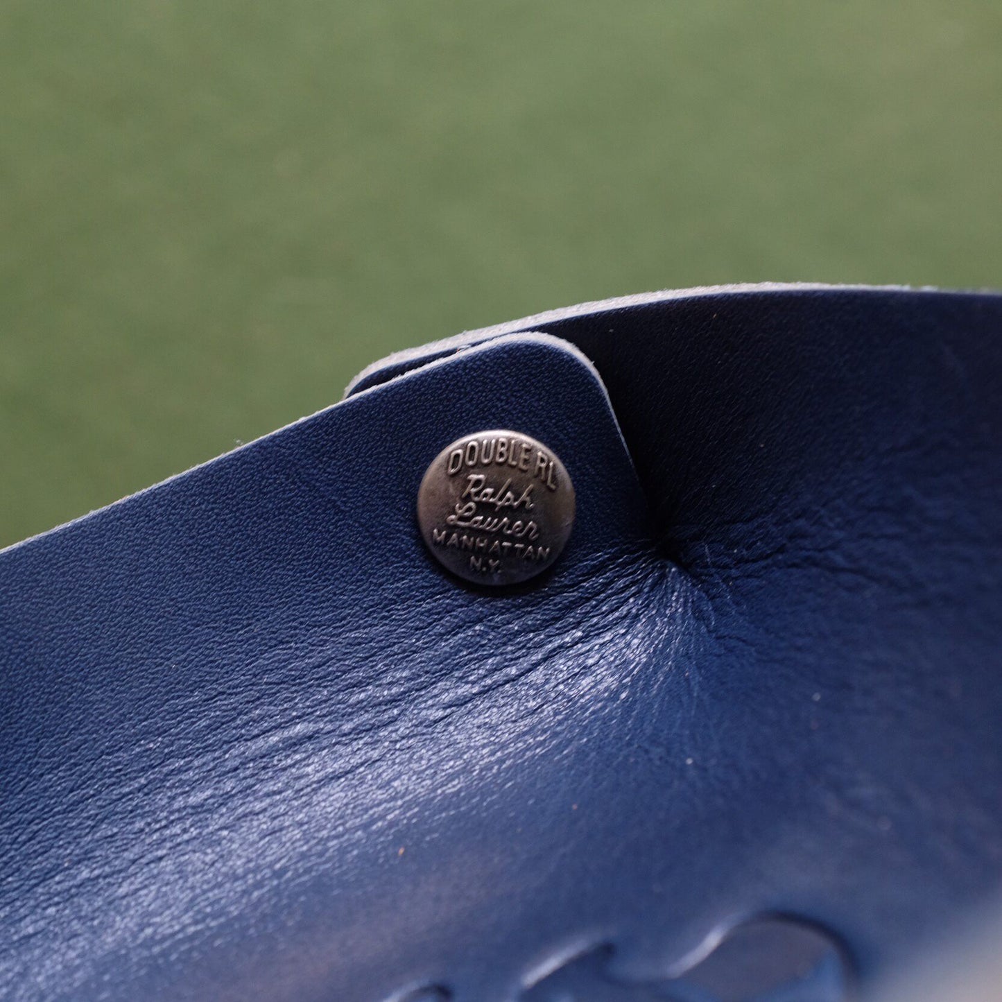 Thick Leather Pouch with Four-Snap Closure