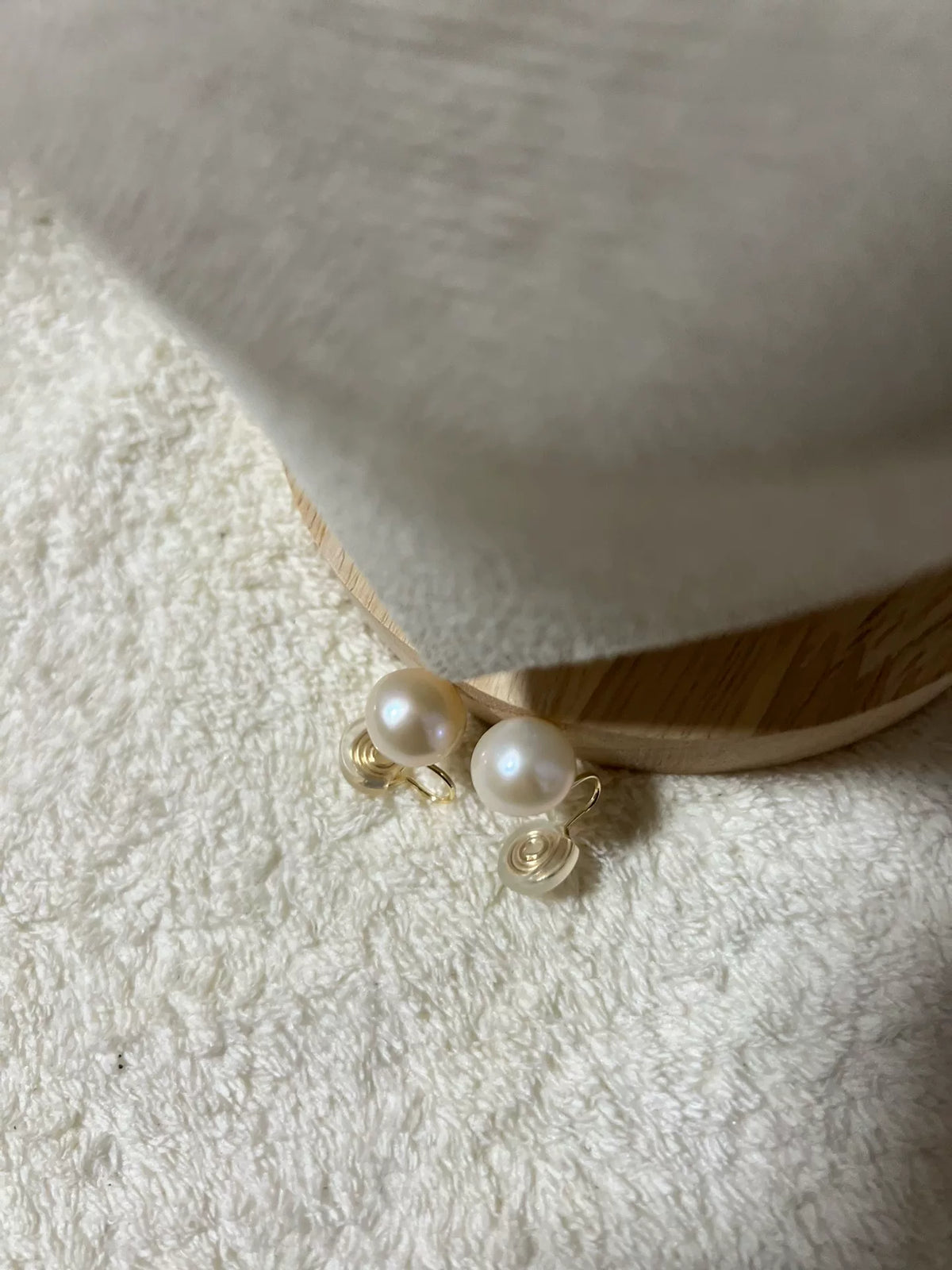 11mm Süßwasserperlen Clip-On-Ohrringe