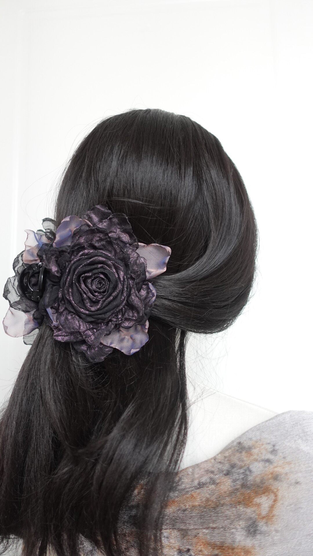 Withered Rose Fabric Hair Clip
