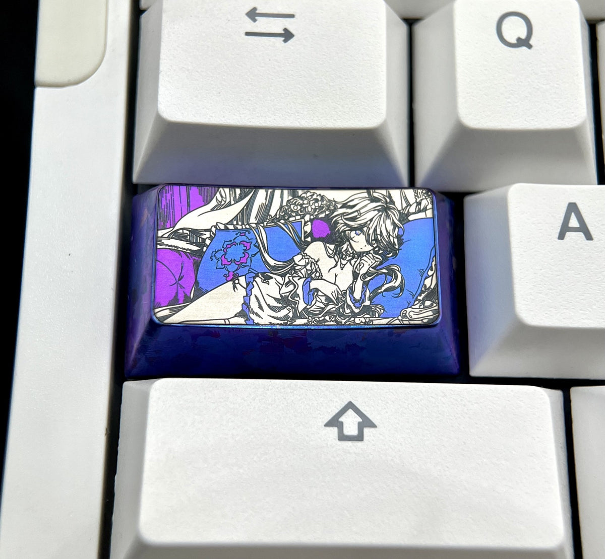 Titanium Alloy Artisan Keycap 1.75u