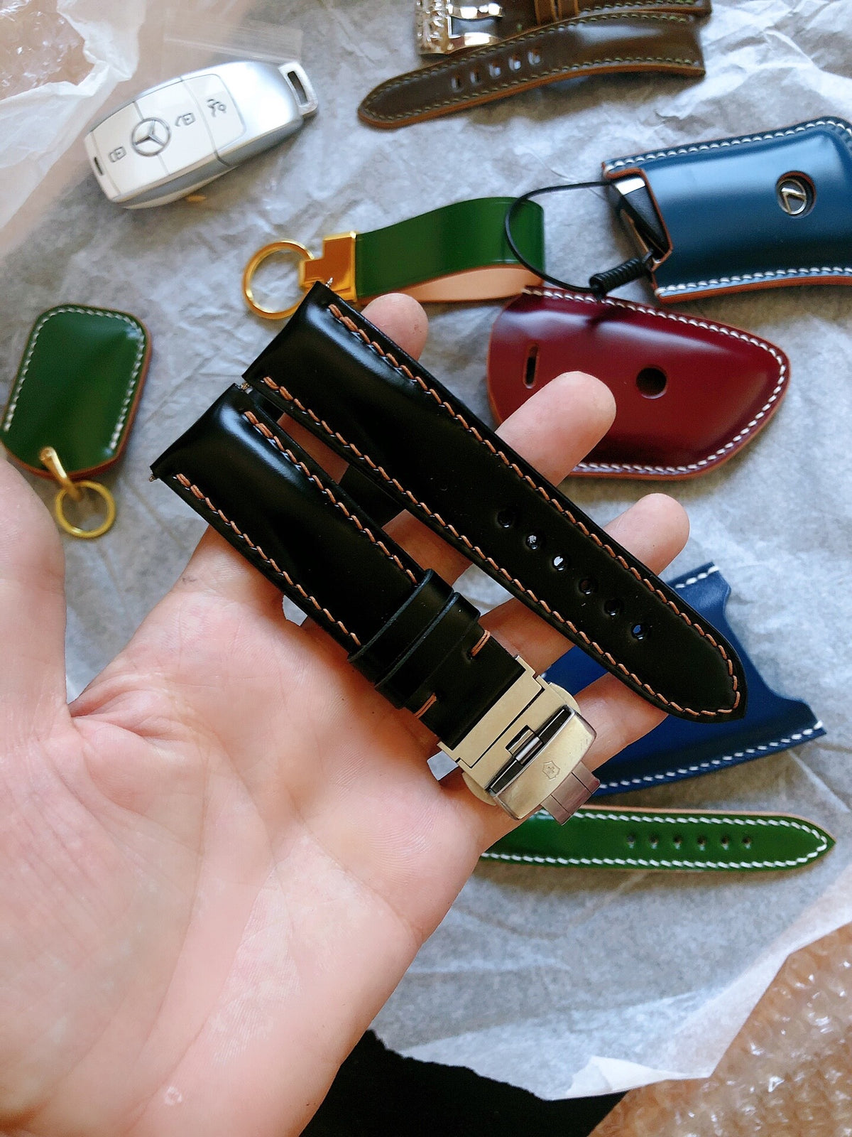 Handcrafted Japanese Horsehide Leather Watch Strap
