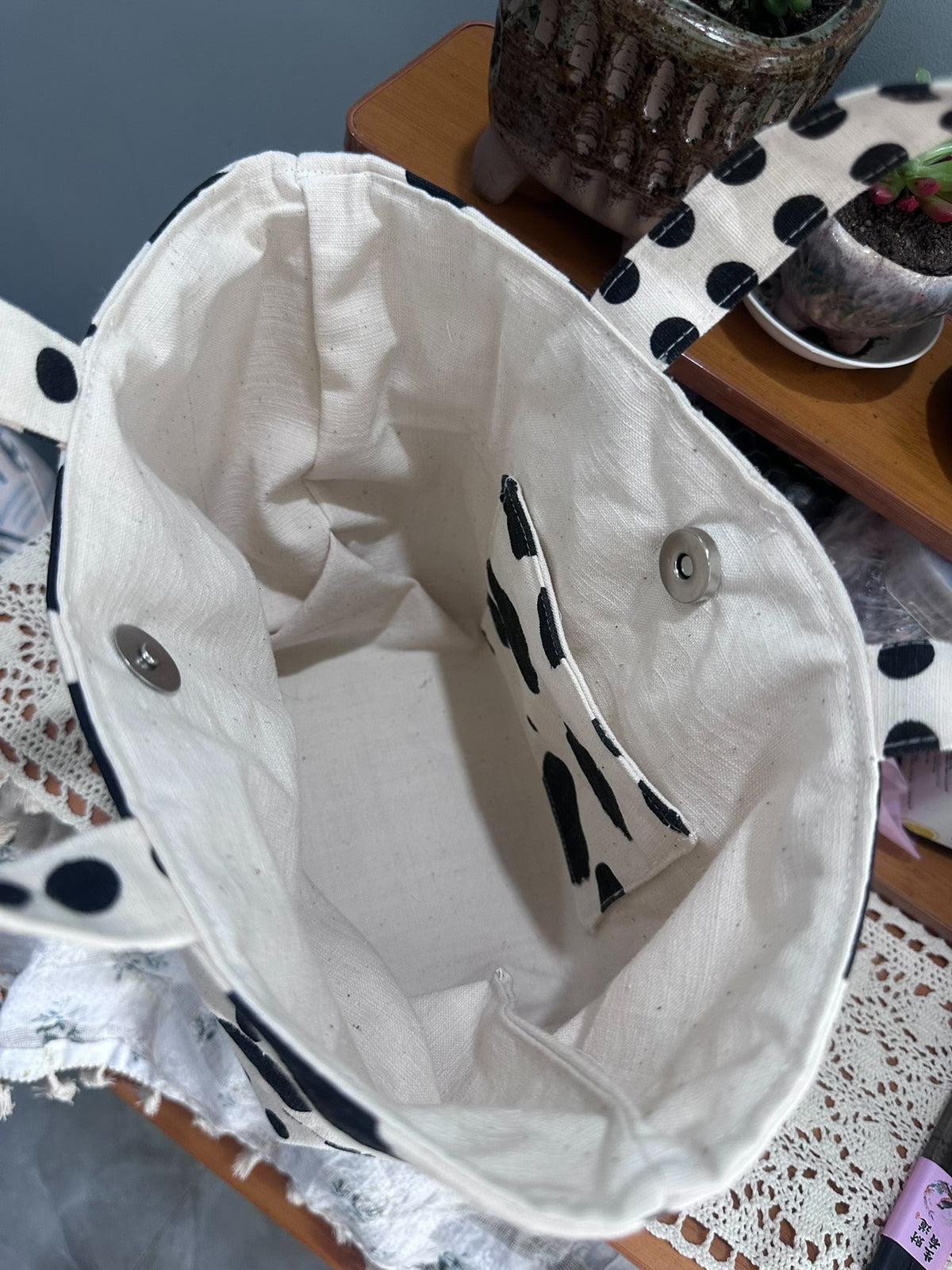 Cow Print Small Tote Bag 55