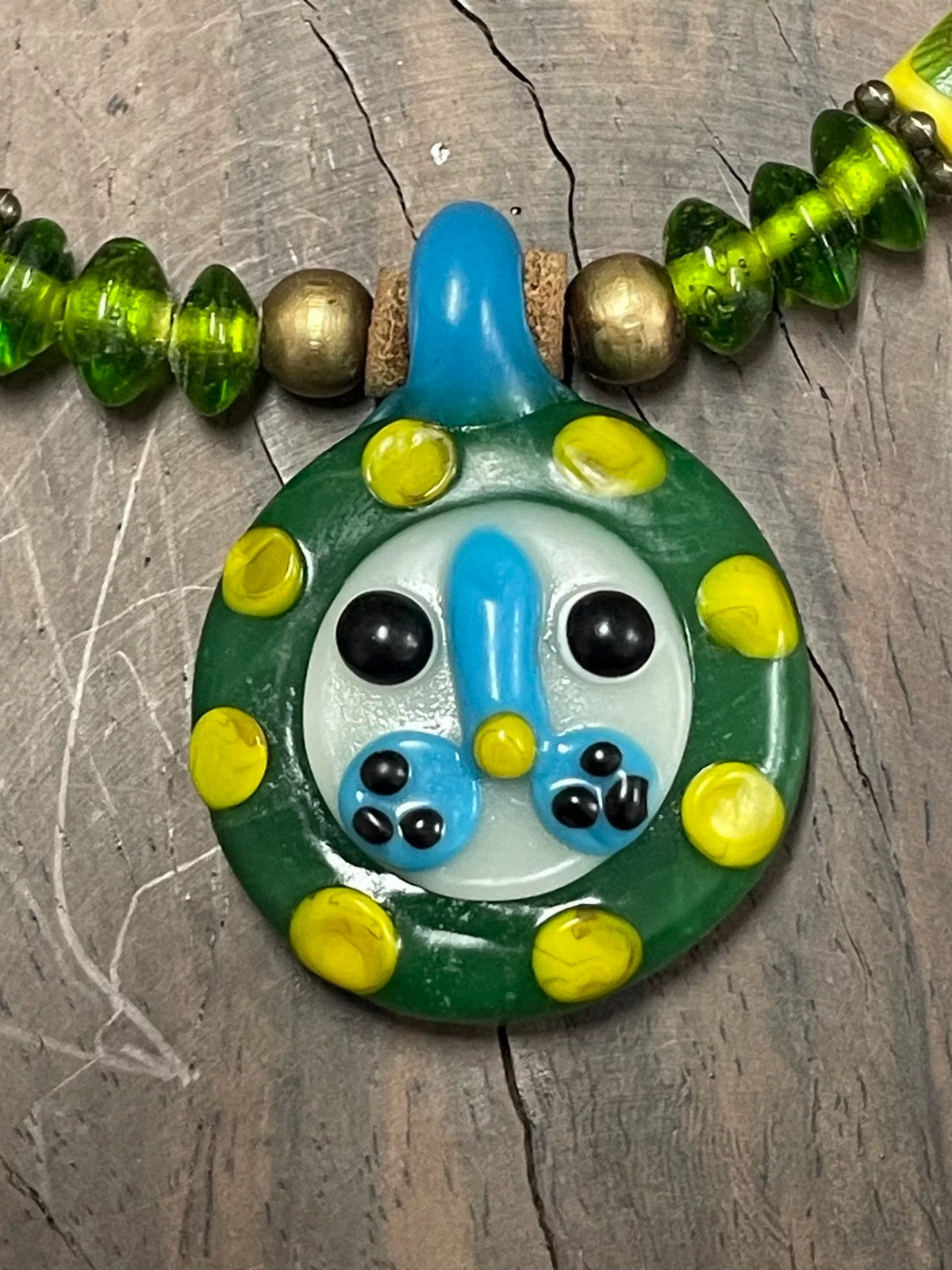 Fenicische Leeuw - Glazen Kralketting
