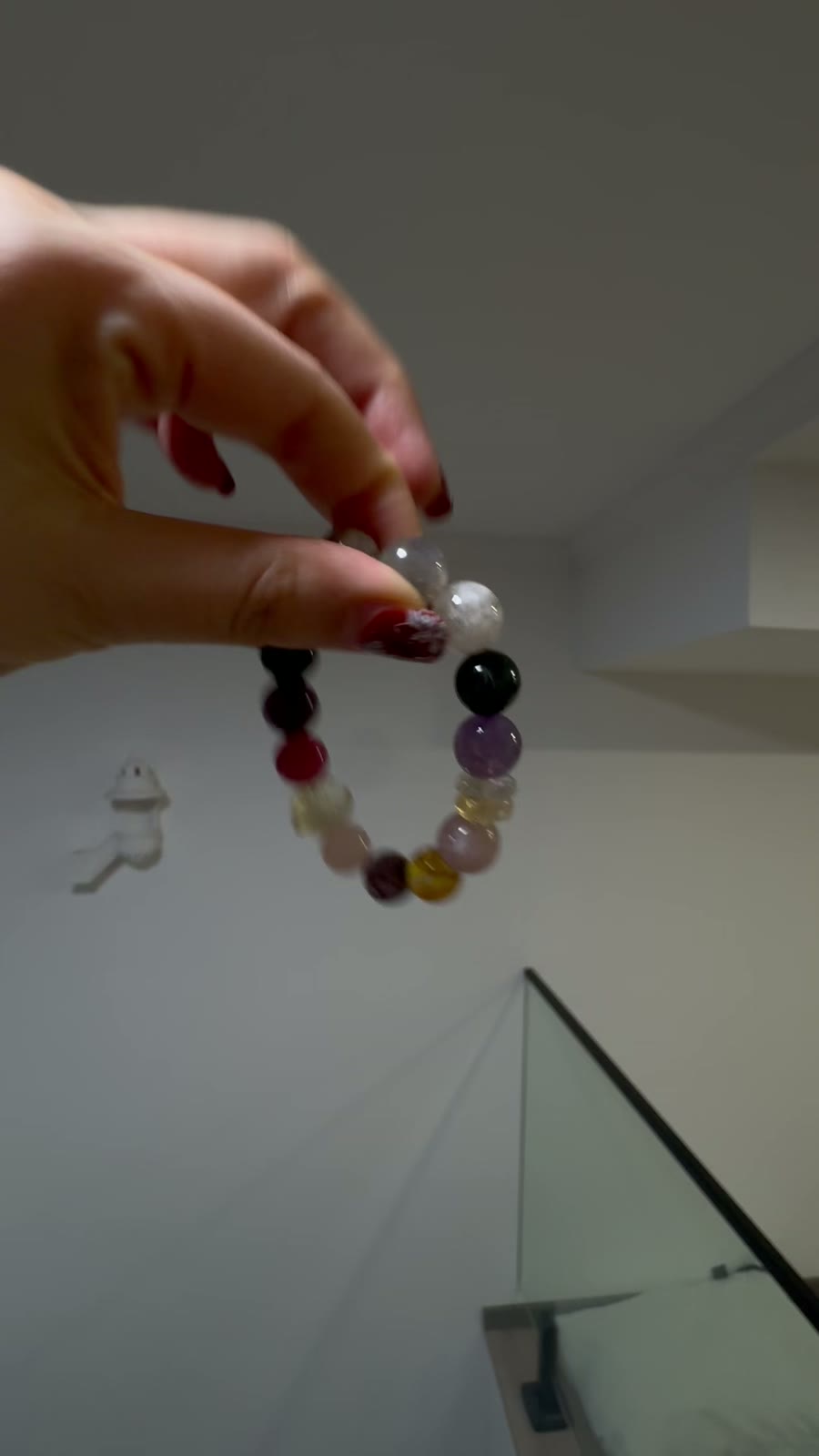 Multi Gemstone Beaded Bracelet Rose Quartz Amethyst