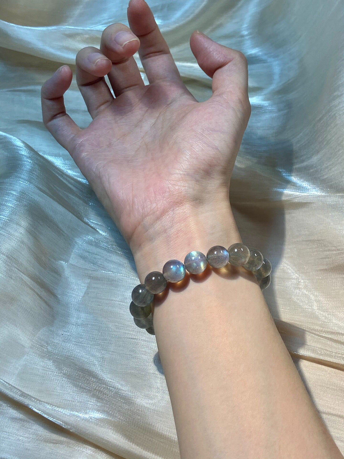 Labradorite Crystal Bracelet 10mm Beads