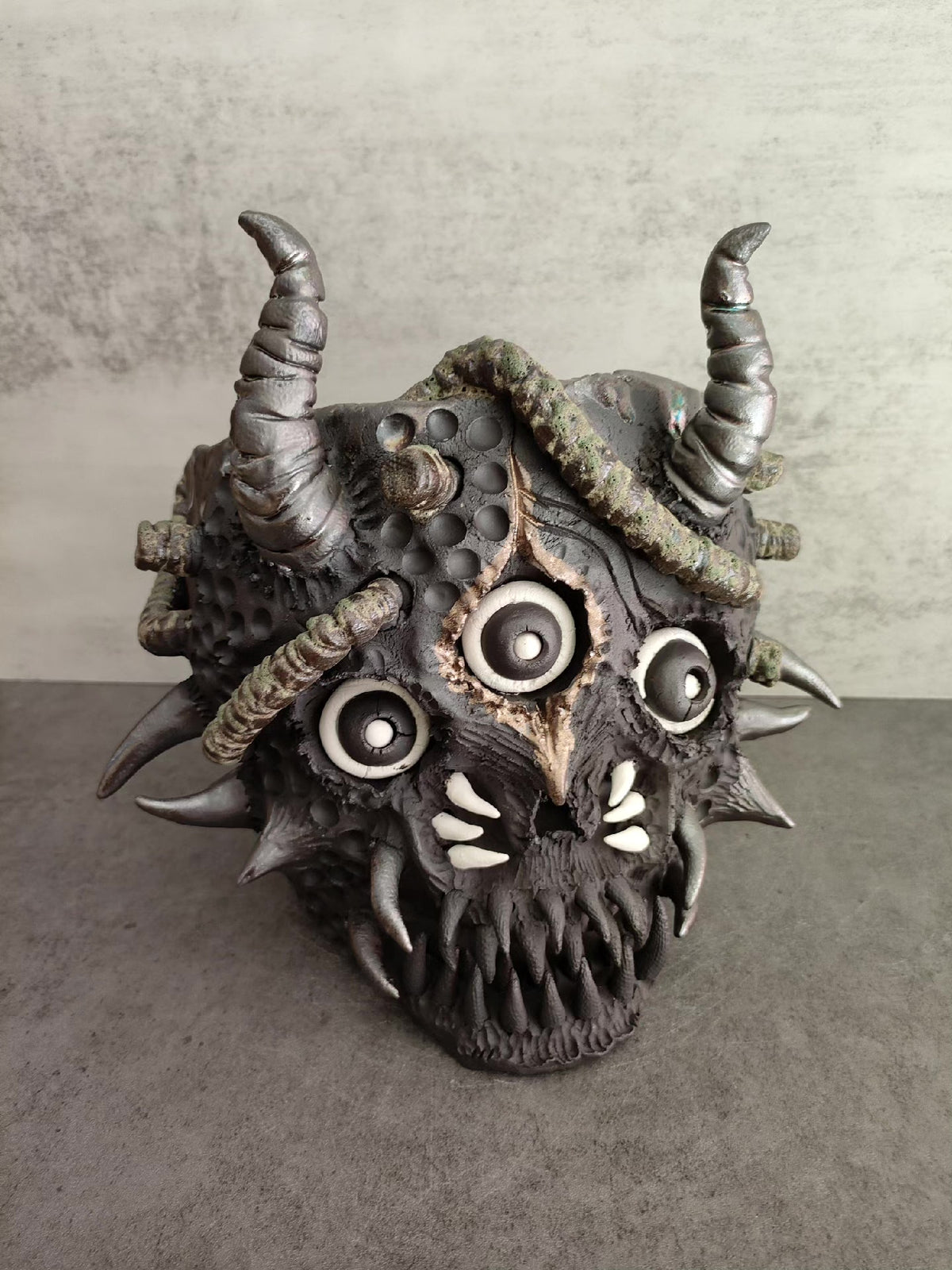 Monster Ceramic Planter with Drainage Holes