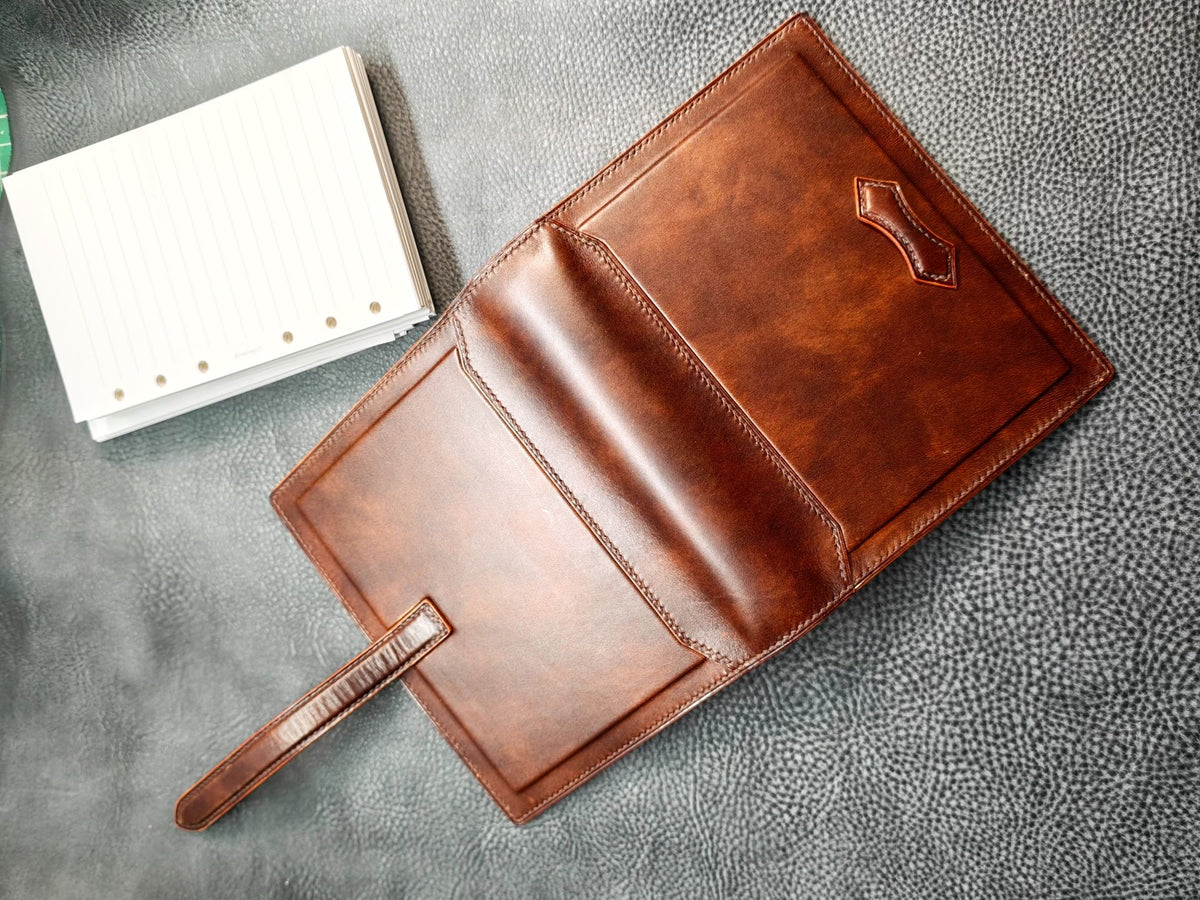 Handcrafted A6 Leather Notebook Cover 25 Ring