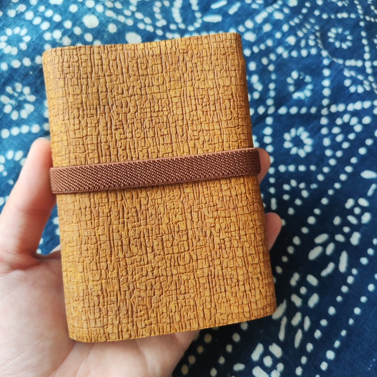 Handcrafted Leather Notebook with Floral Embellishment