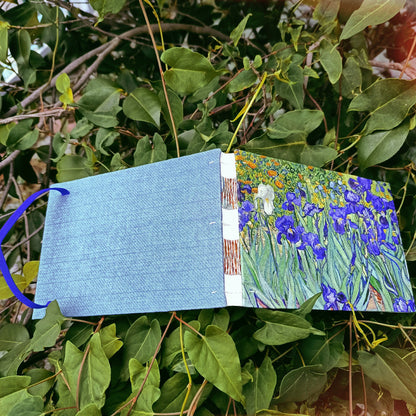 Iris Watercolor Sketchbook – 32k Thick Canvas, Coptic Stitch Binding, 300gsm Baohong Paper