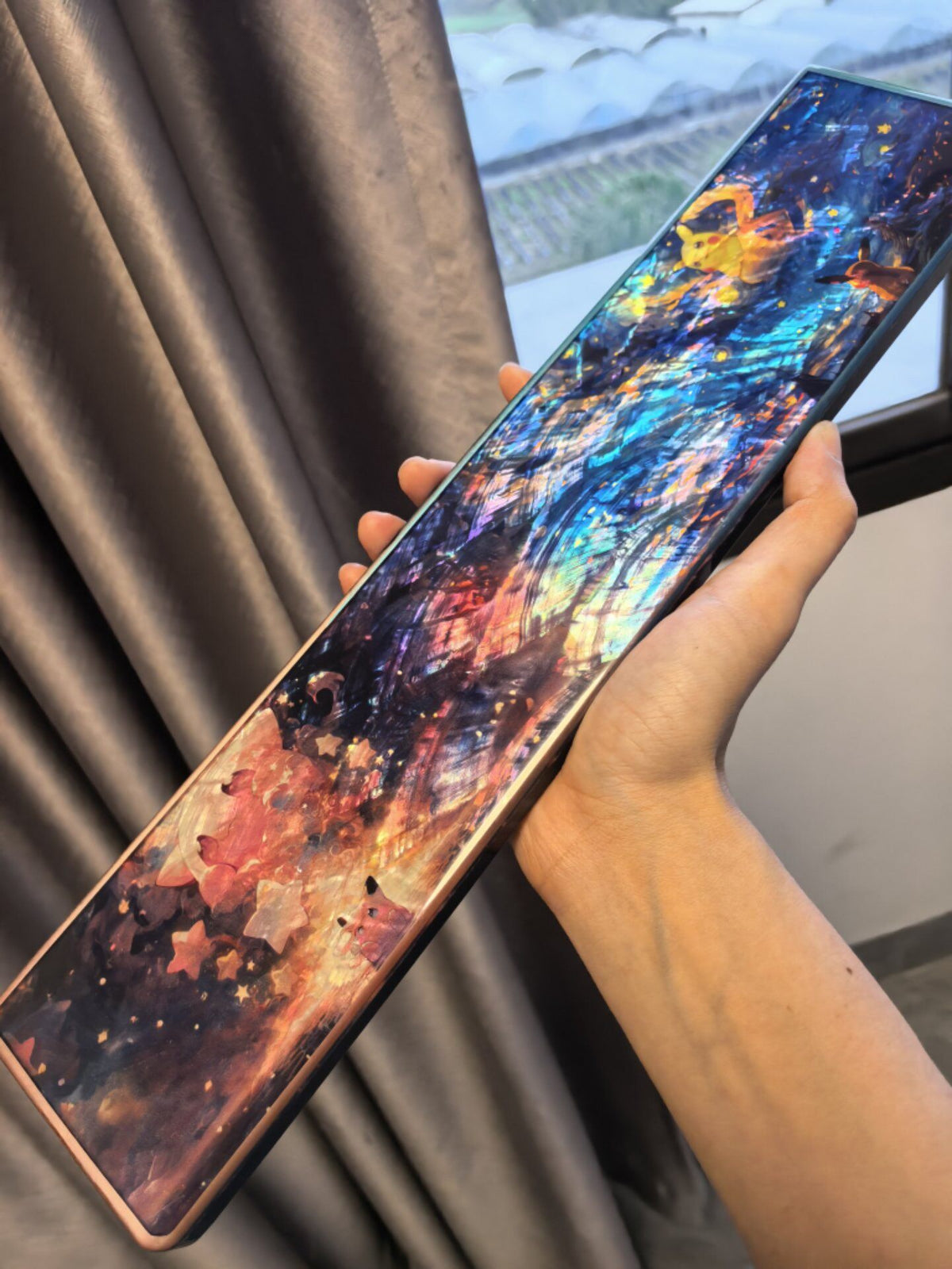 Handmade Starry Night Pokemon Art Panel