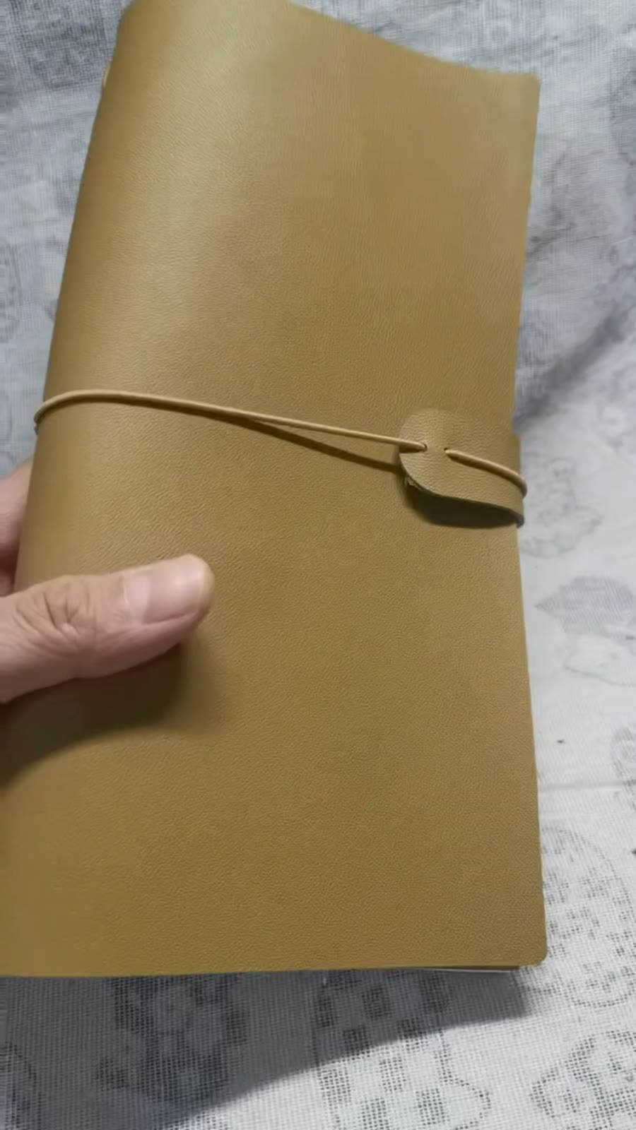 Couverture de carnet en cuir véritable style Traveler's Notebook taille standard