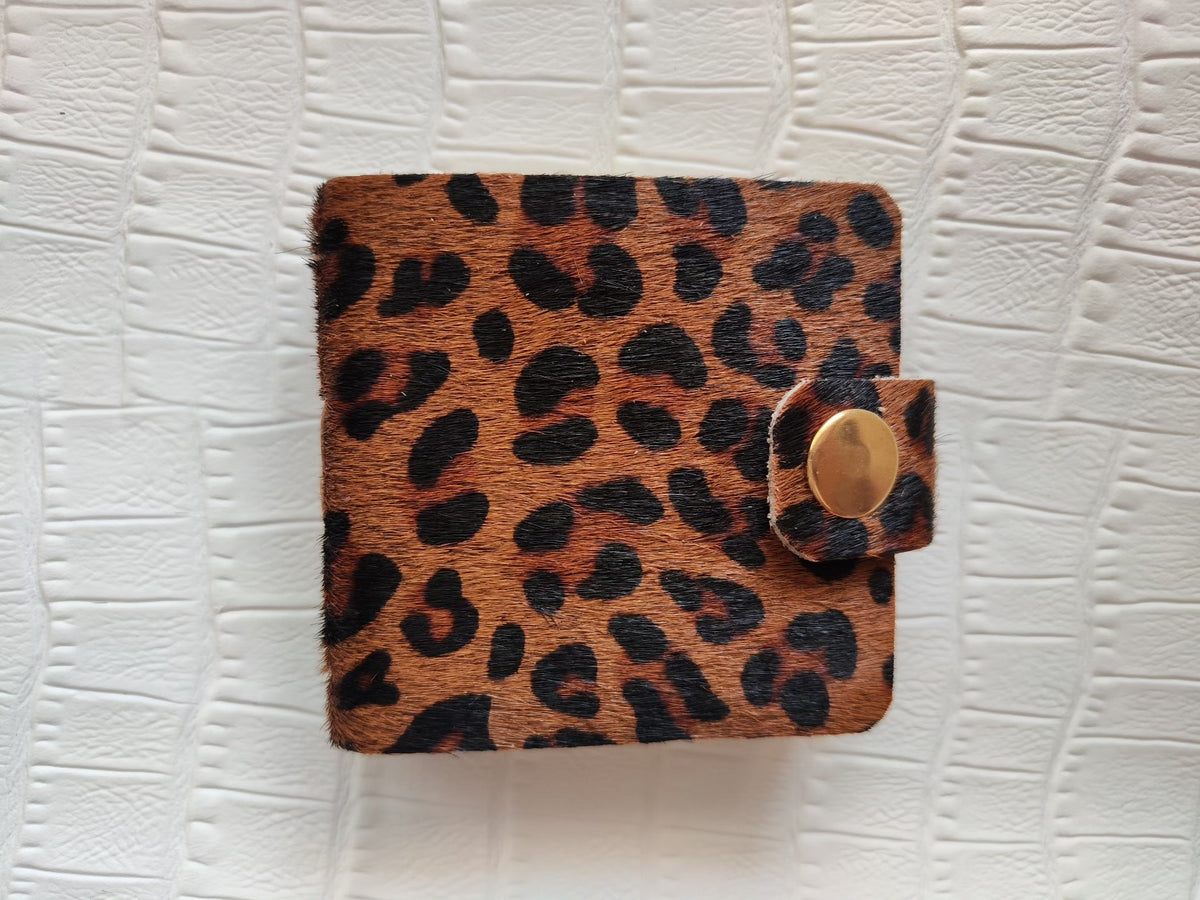 Horsehair Leather Leopard Print Journal