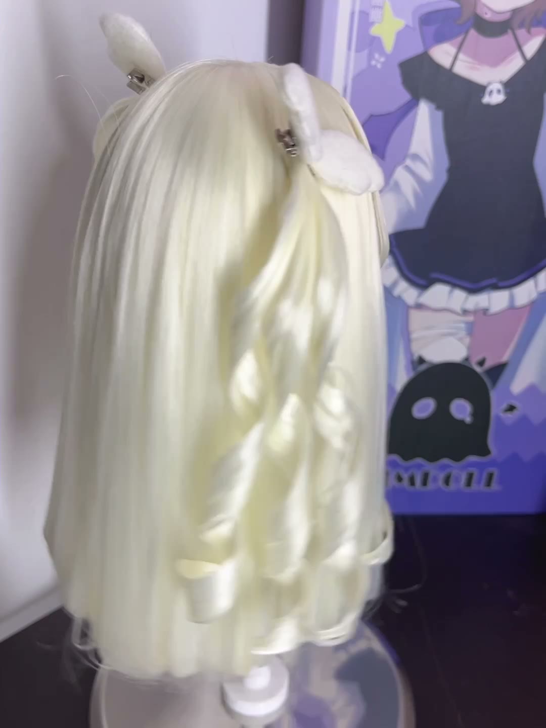 Anime Doll Wig with Wing Ornaments
