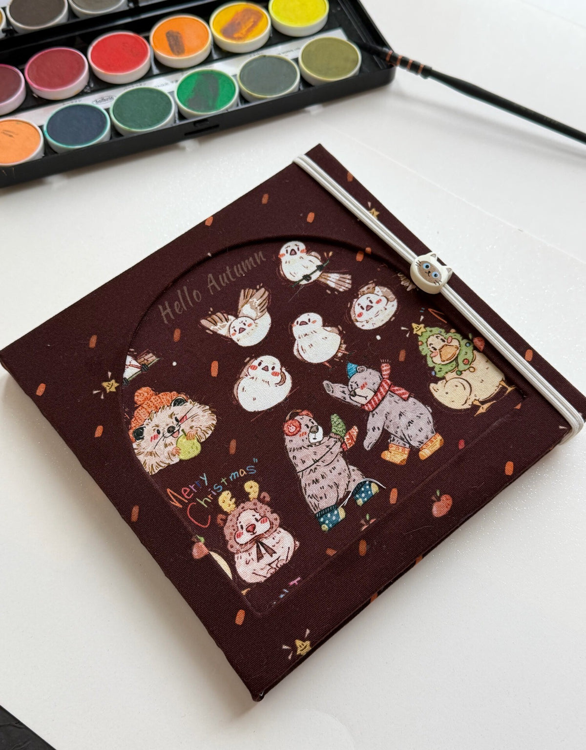 Handmade Watercolor Sketchbook 18cm Square