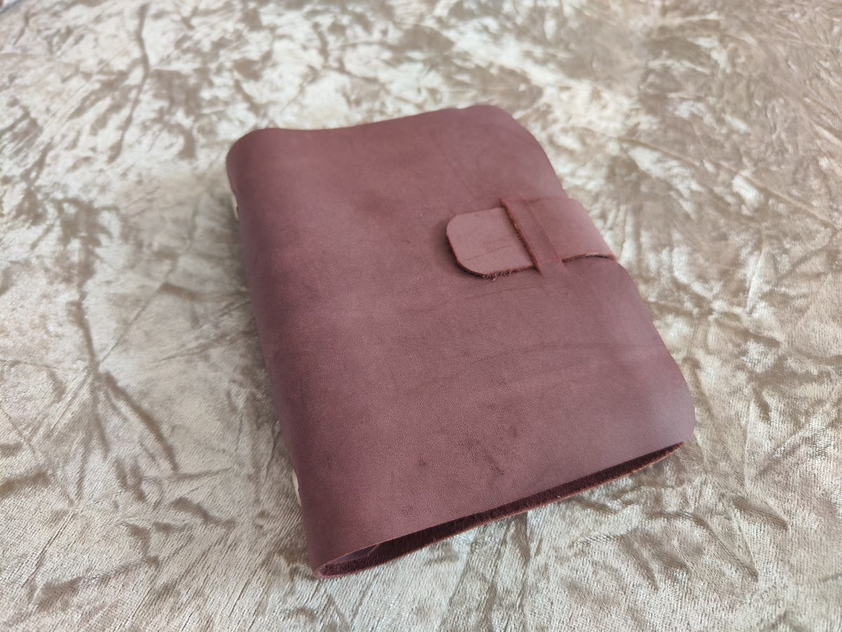 Vintage Cowhide Leather A7 Loose Leaf Journal