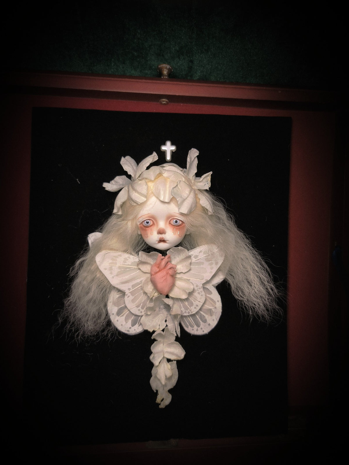 Butterfly Coffin 10 Inch Hanging Gothic Art