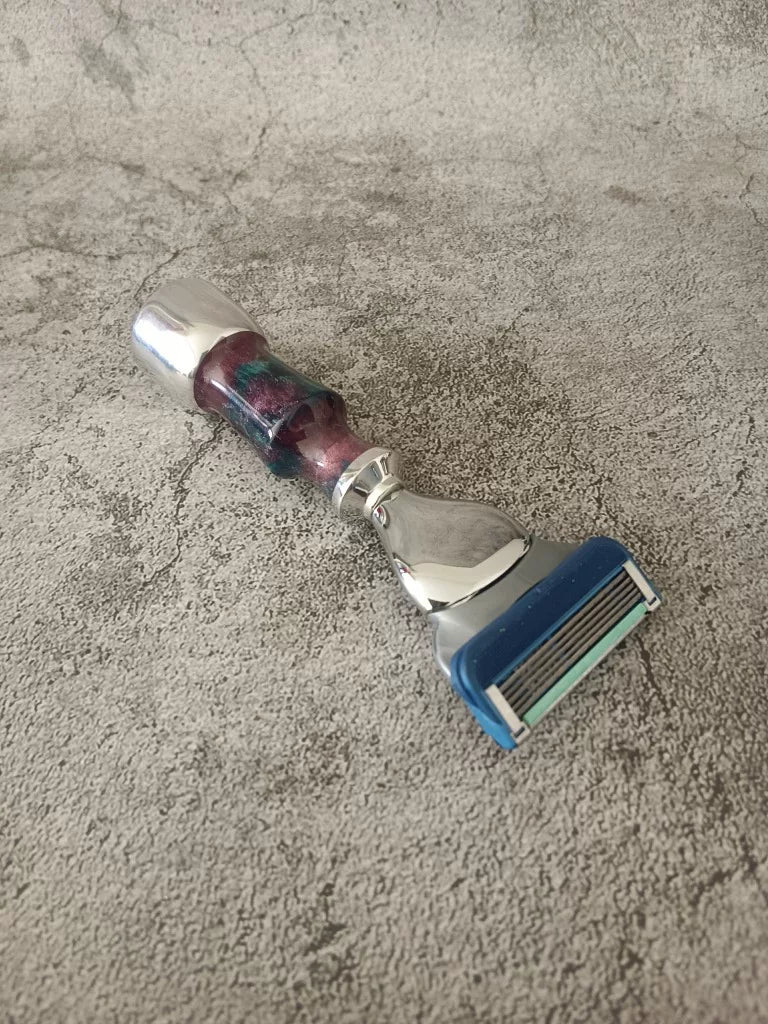 Five Blade Travel Razor with Resin Handle
