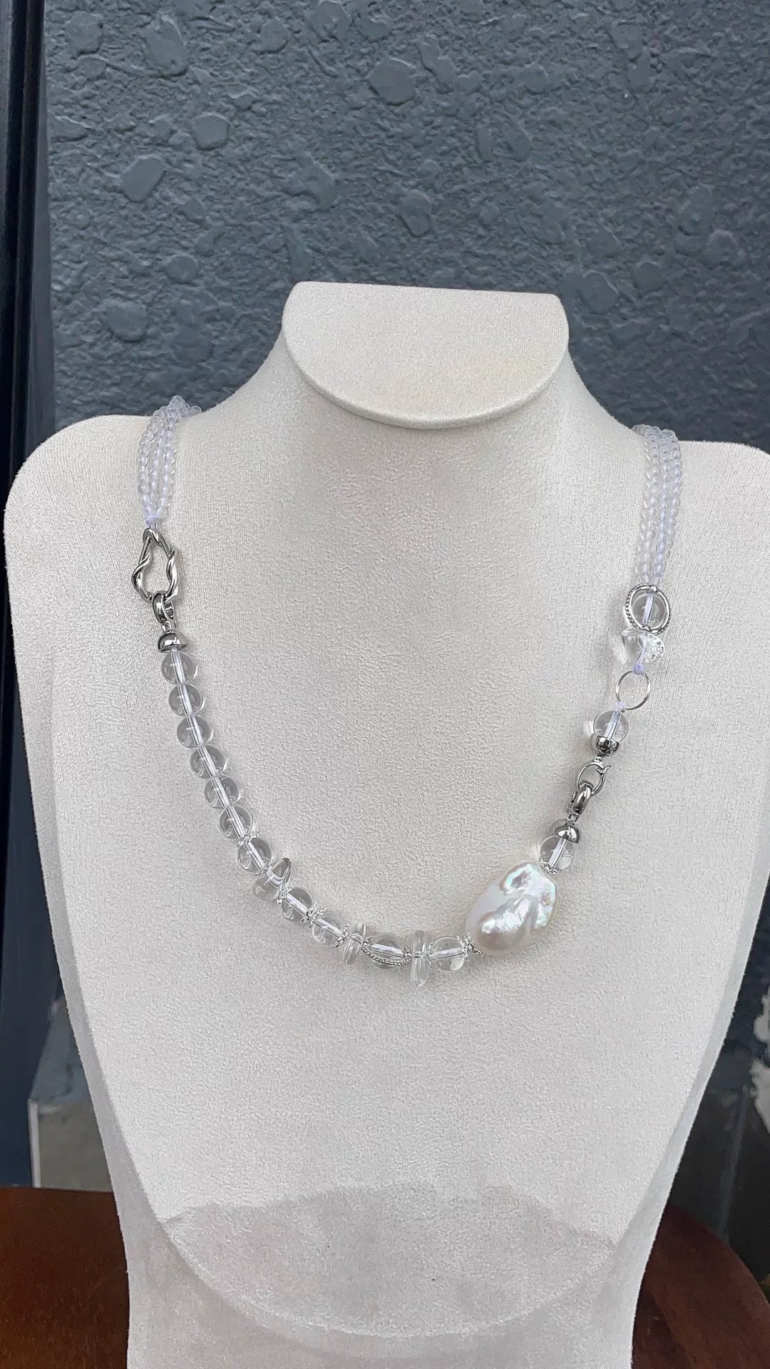 Detachable Freshwater Baroque Pearl Necklace Set