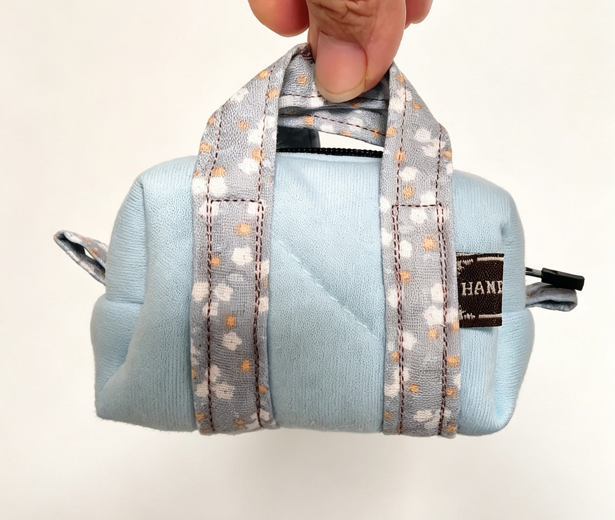 Handmade Knitted Cotton Mini Tote Headphone Bag
