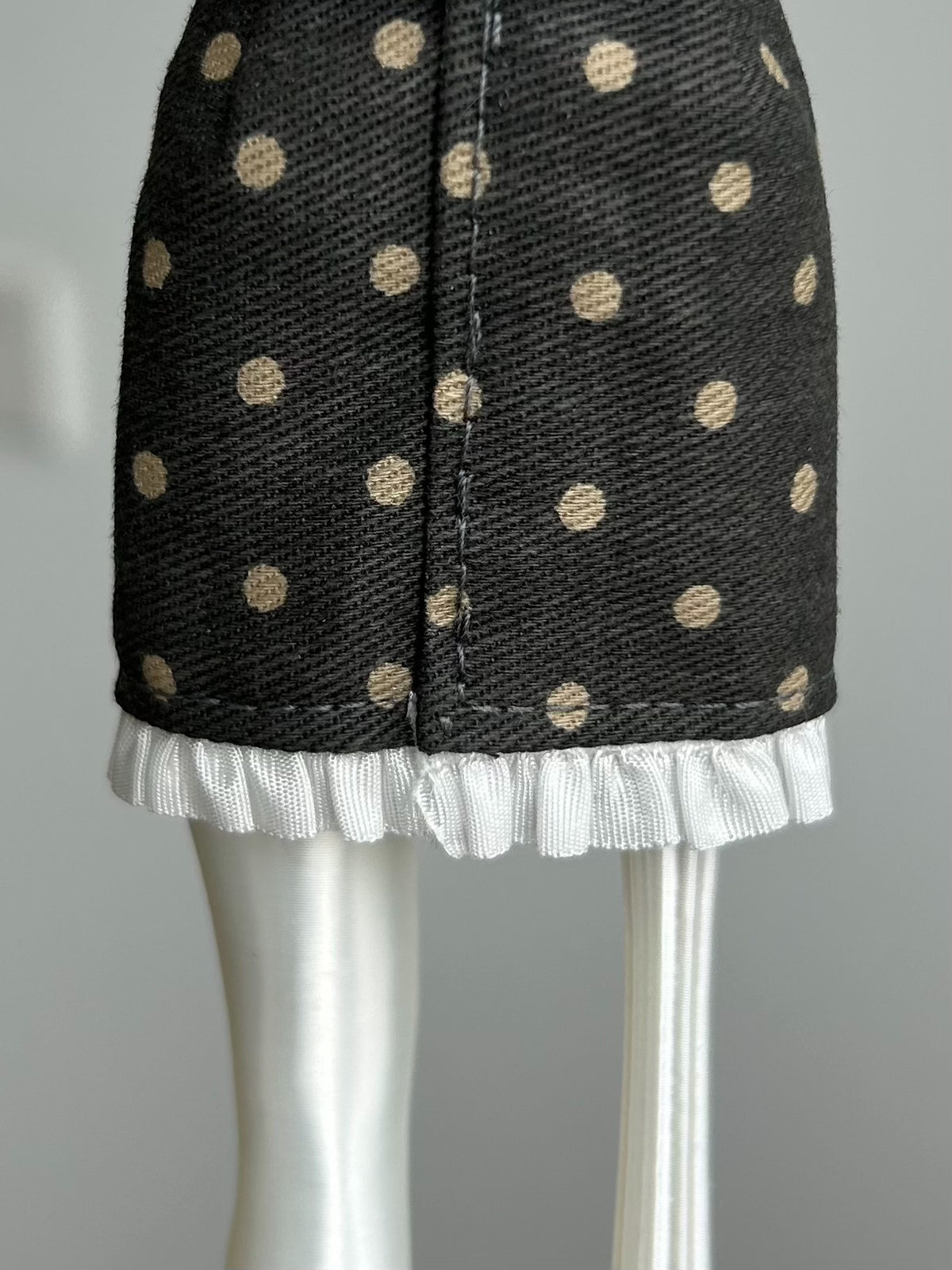 Doll Polka Dot Skirt with Ruffle Trim
