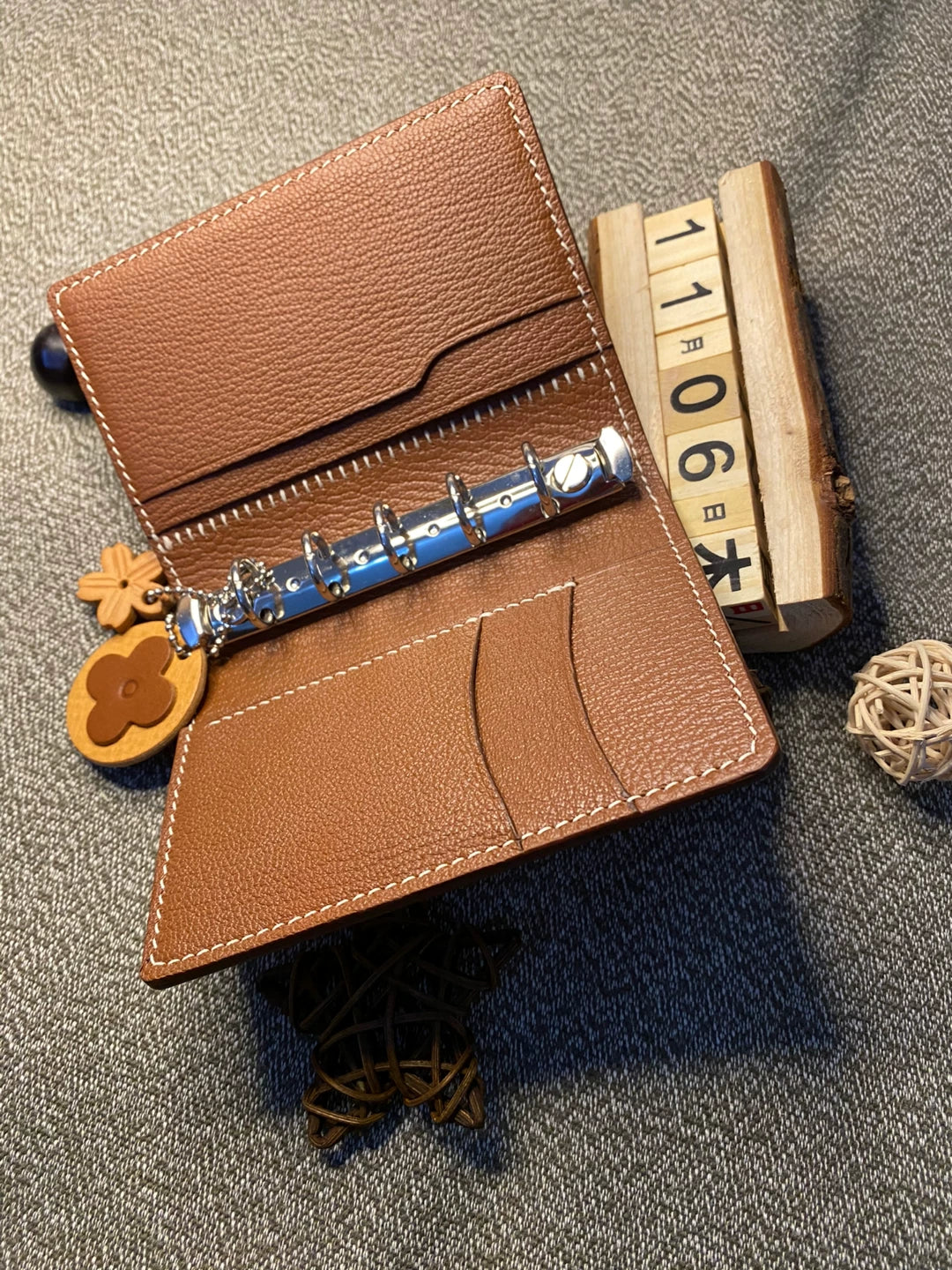 Ostrich and Mbox Leather Journal Cover