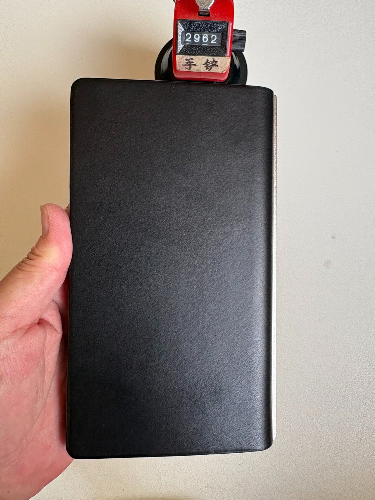 Black Buttero Leather 6 Ring Binder