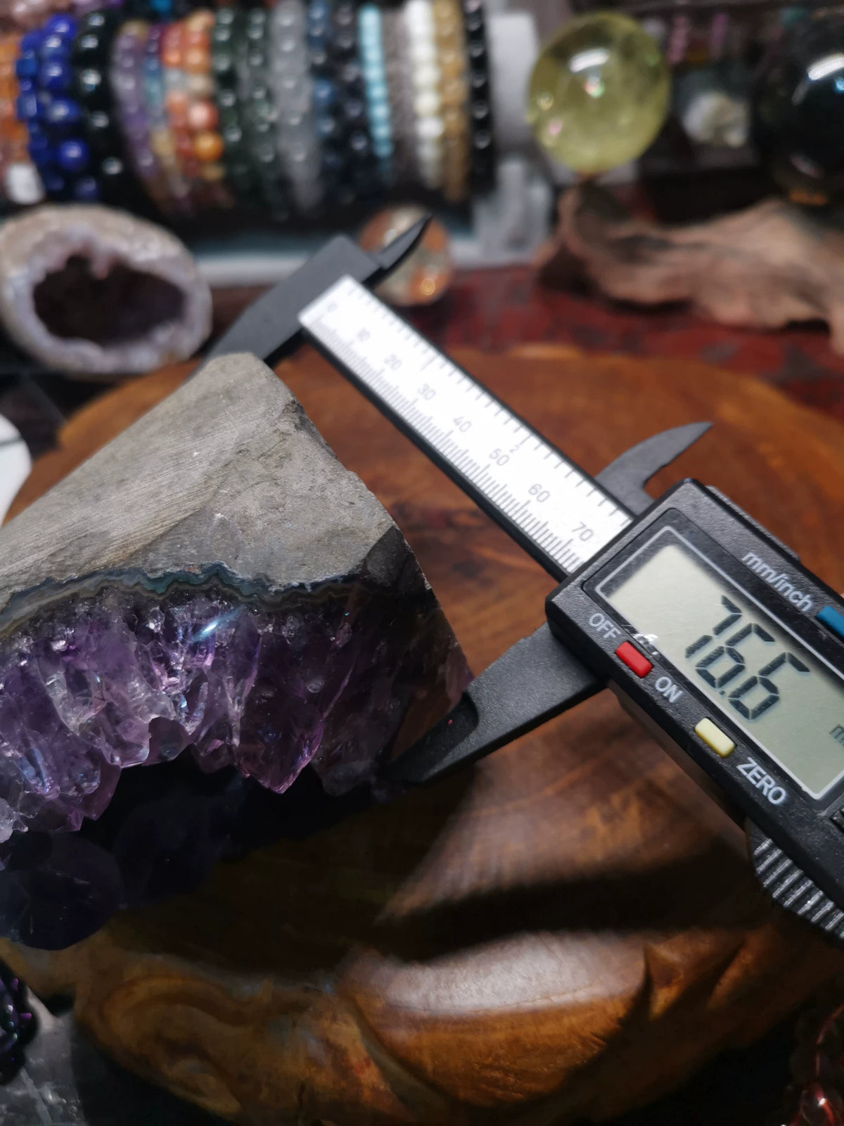 Uruguayan Amethyst Geode with Large Crystal Points
