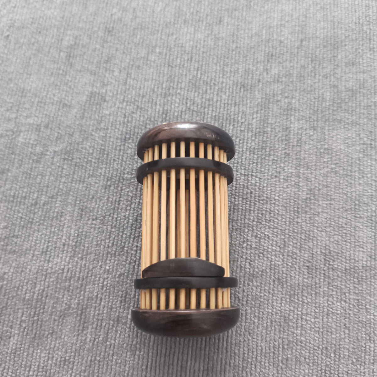 Miniature Ebony Cricket Cage Keychain Pendant