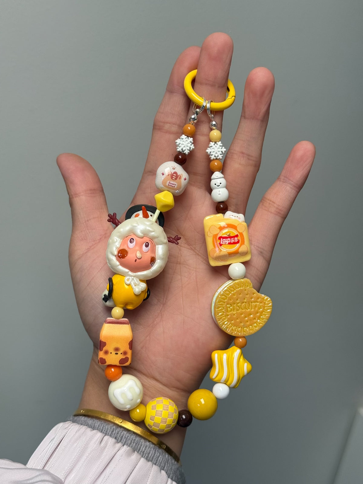 Cordino Telefono con Perle e Cartone Animato
