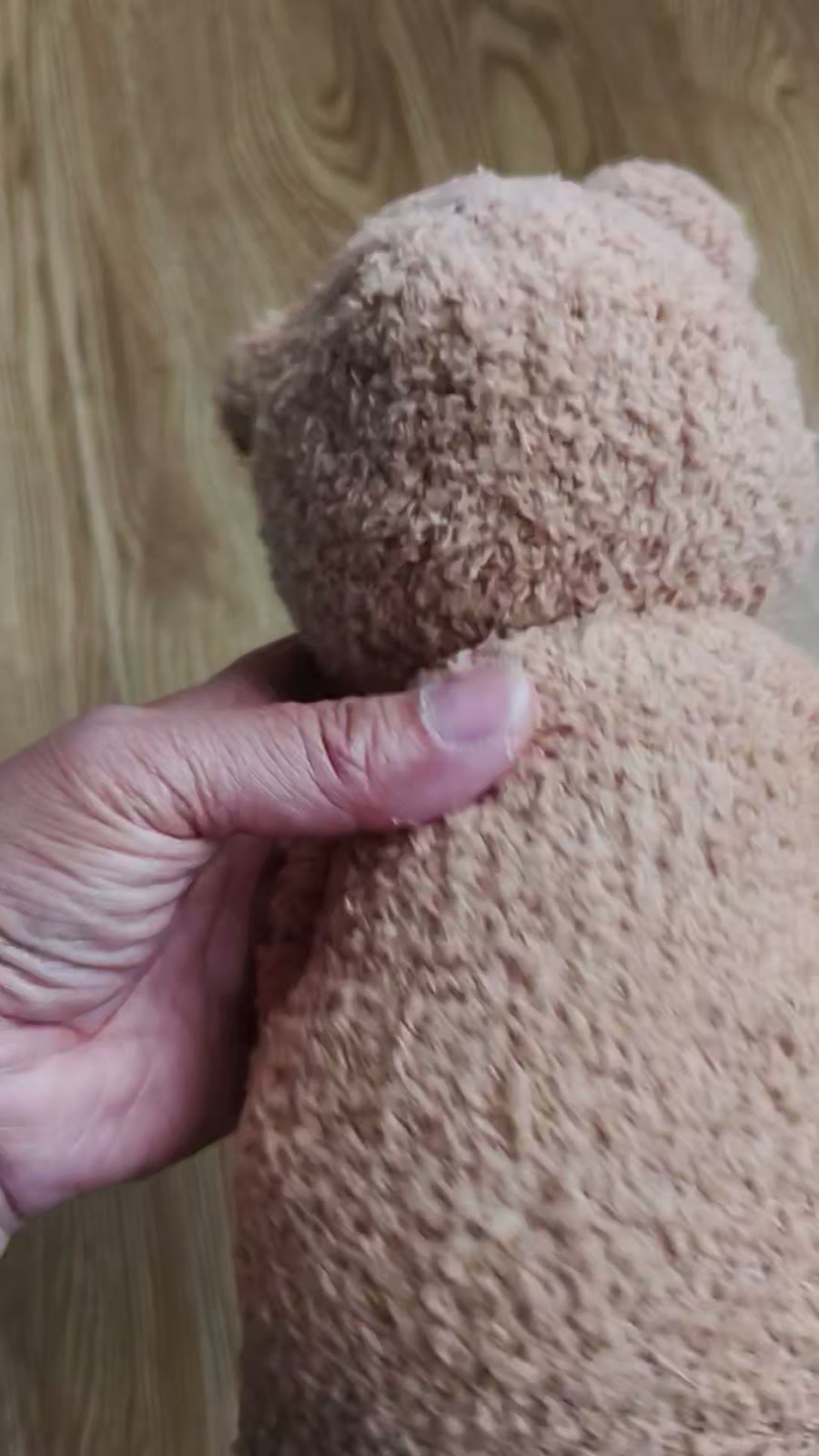 Handgakte Sokkenpop met Schuin Hoofd Knuffel