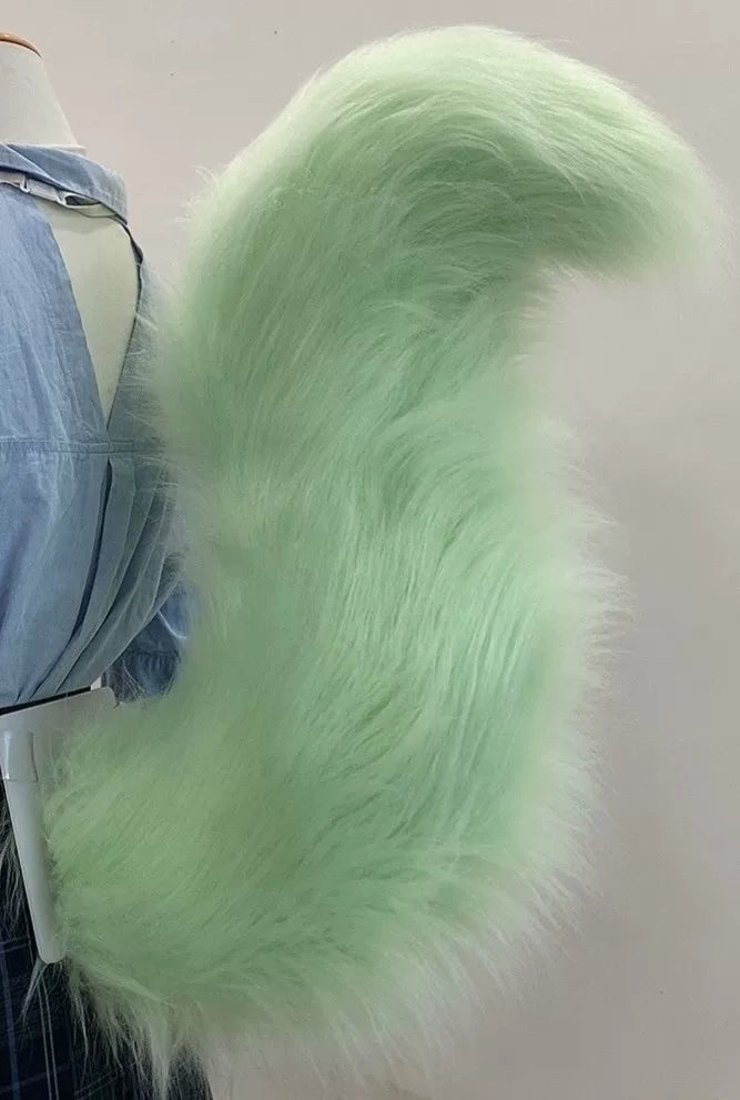 Matcha Green Beast Tail Cosplay Prop