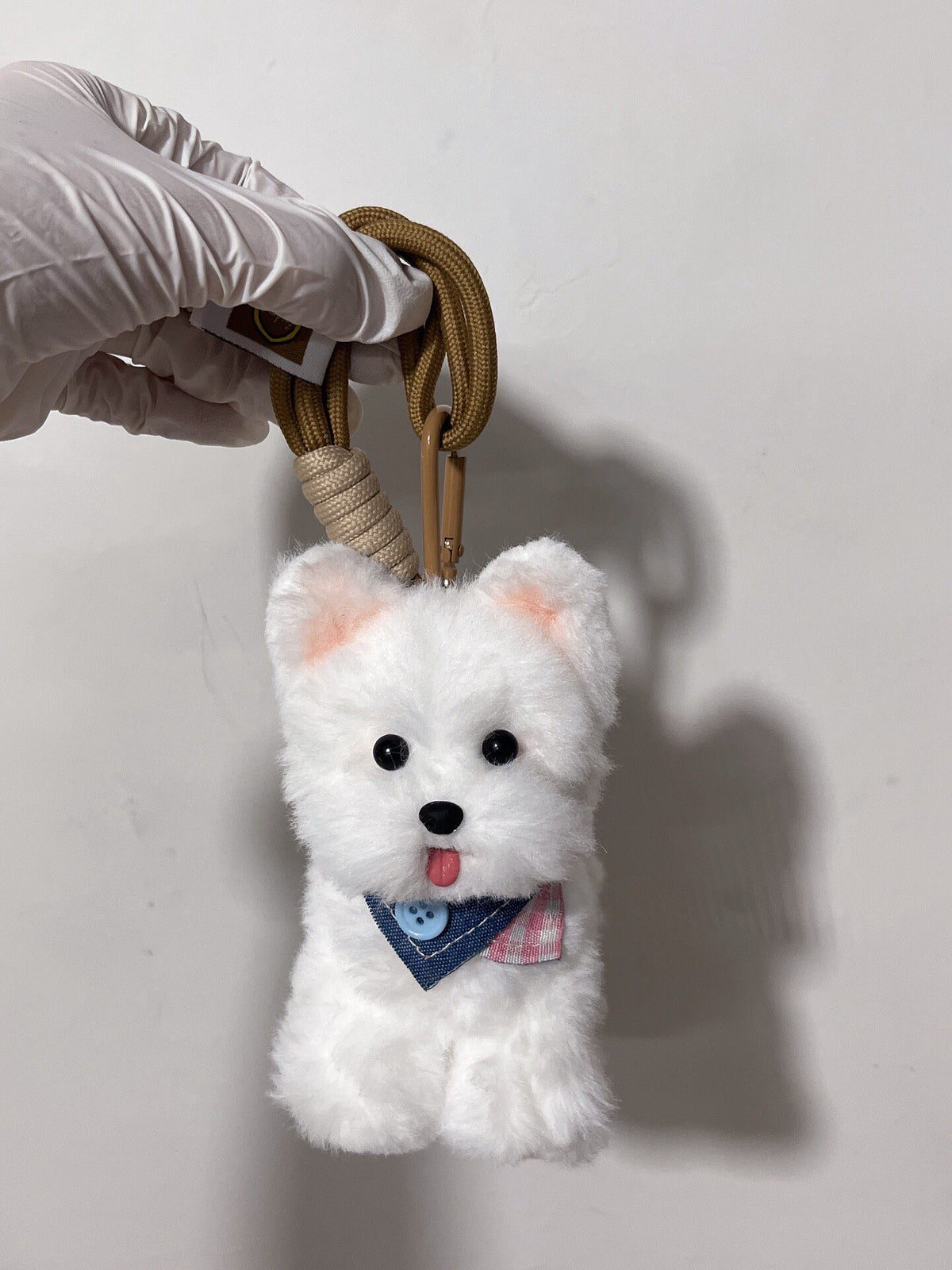 Handmade West Highland Terrier Plush Keychain