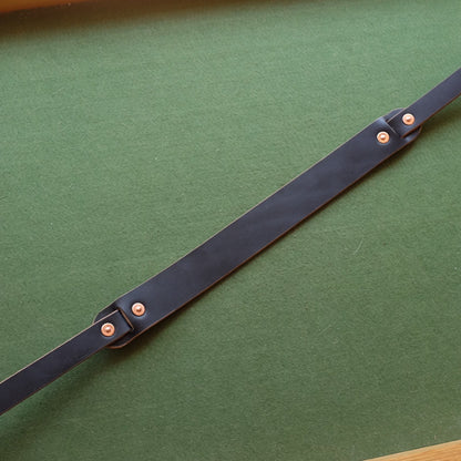 Horween CXL Leather Shoulder Strap with Copper Hardware and Variable Width