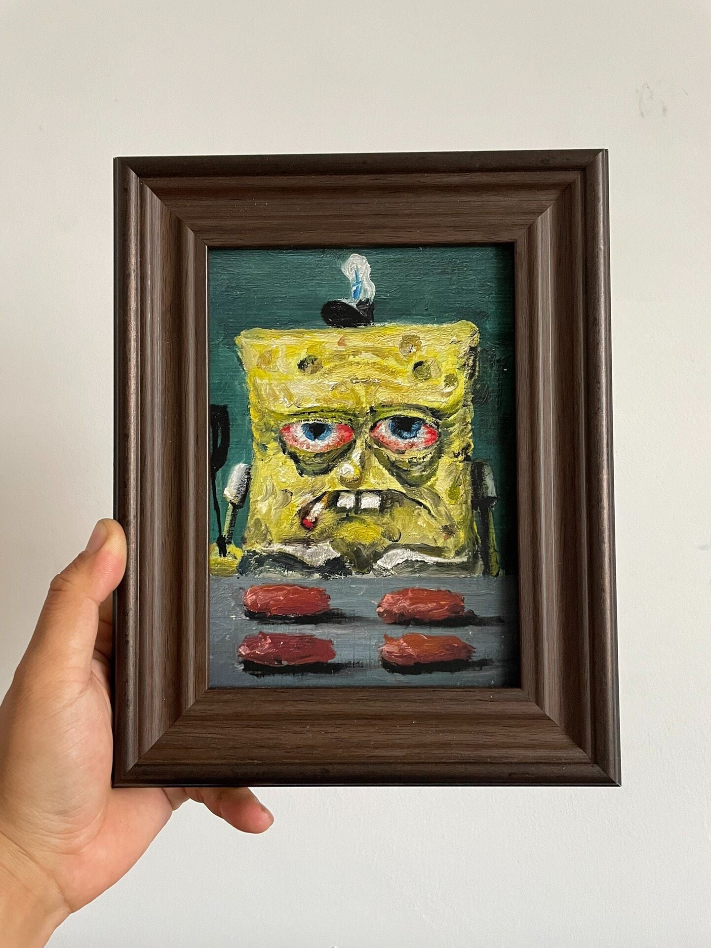 Limited Edition SpongeBob Print, 13x17cm Framed