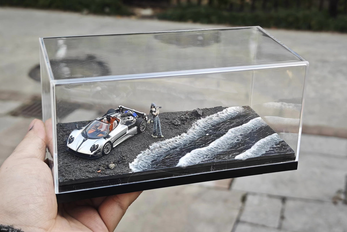1:64 Scale Icelandic Beach Diorama Acrylic Case